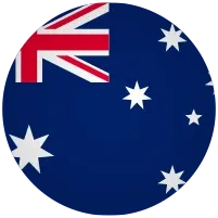 Australian flag logo icon.
