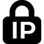 A black and white icon of a padlock