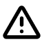 A black and white icon of a danger sign