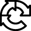 A black and white icon of the reCAPTCHA symbol