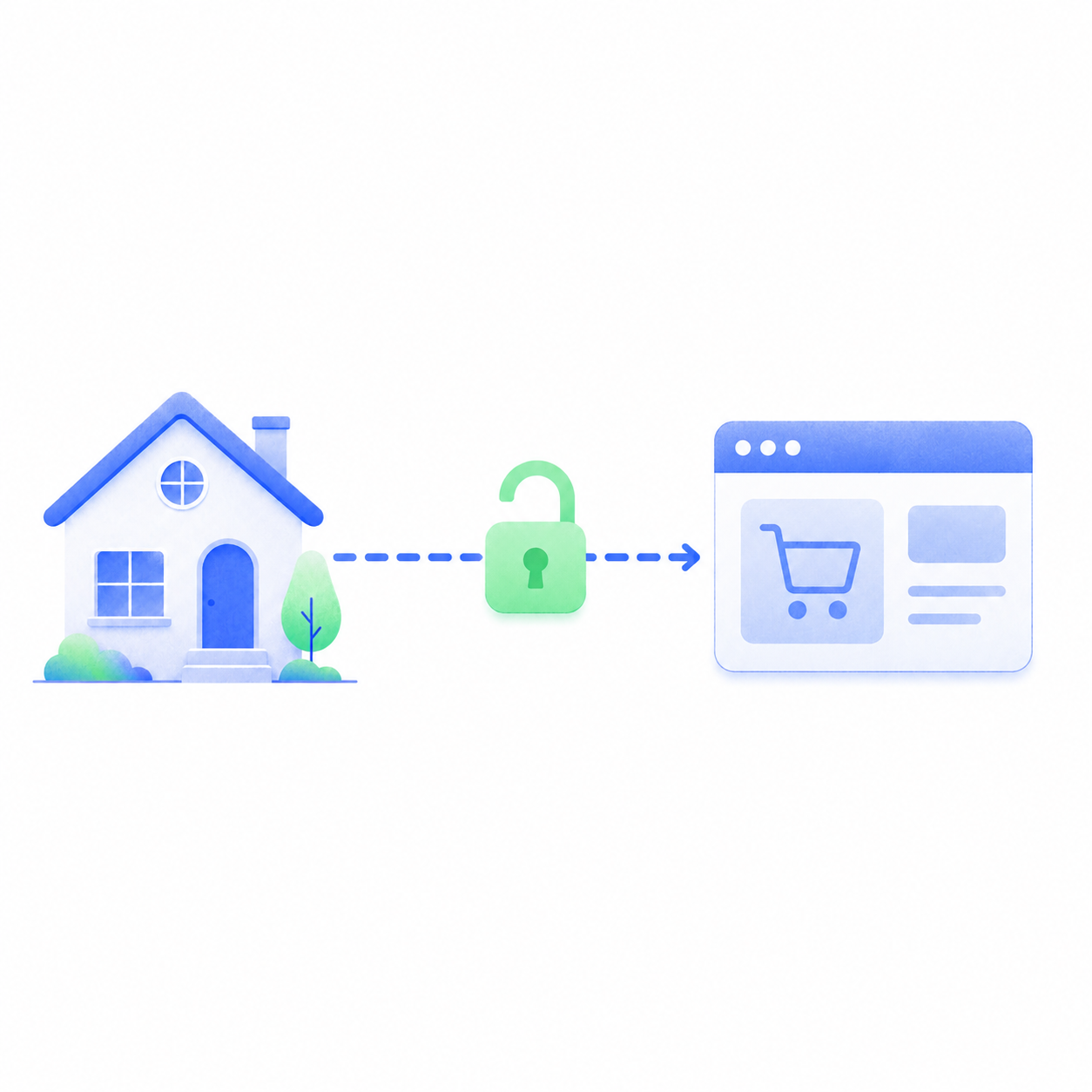 An illustration of a residential IP scraping ecommerce data